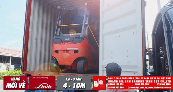 Hàng mới về 11.2019: 5 container xe nâng Linde (Đức), tải trọng nâng 1.6 tấn – 3 tấn