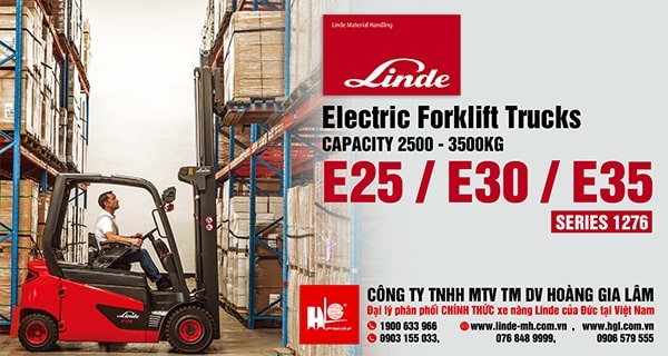 Xe nâng điện forklift LINDE E25 – E35 (Series 1276)