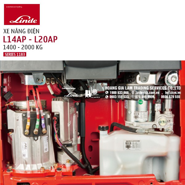 Xe nâng điện Linde Pallet Stacker L14AP - L20AP (Series 1183)