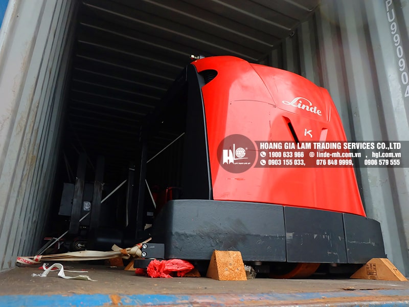 Hàng mới về 10.2021: Container xe nâng VNA, xe nâng tay điện Linde