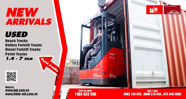 Hàng mới về 2.2022: Container xe nâng Linde 1.4 tấn – 7 tấn