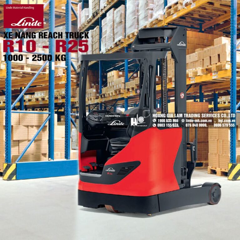 Linde Type R25 Xe nâng điện reach truck Linde R10 - R25 - Xe nâng Linde (Đức)
