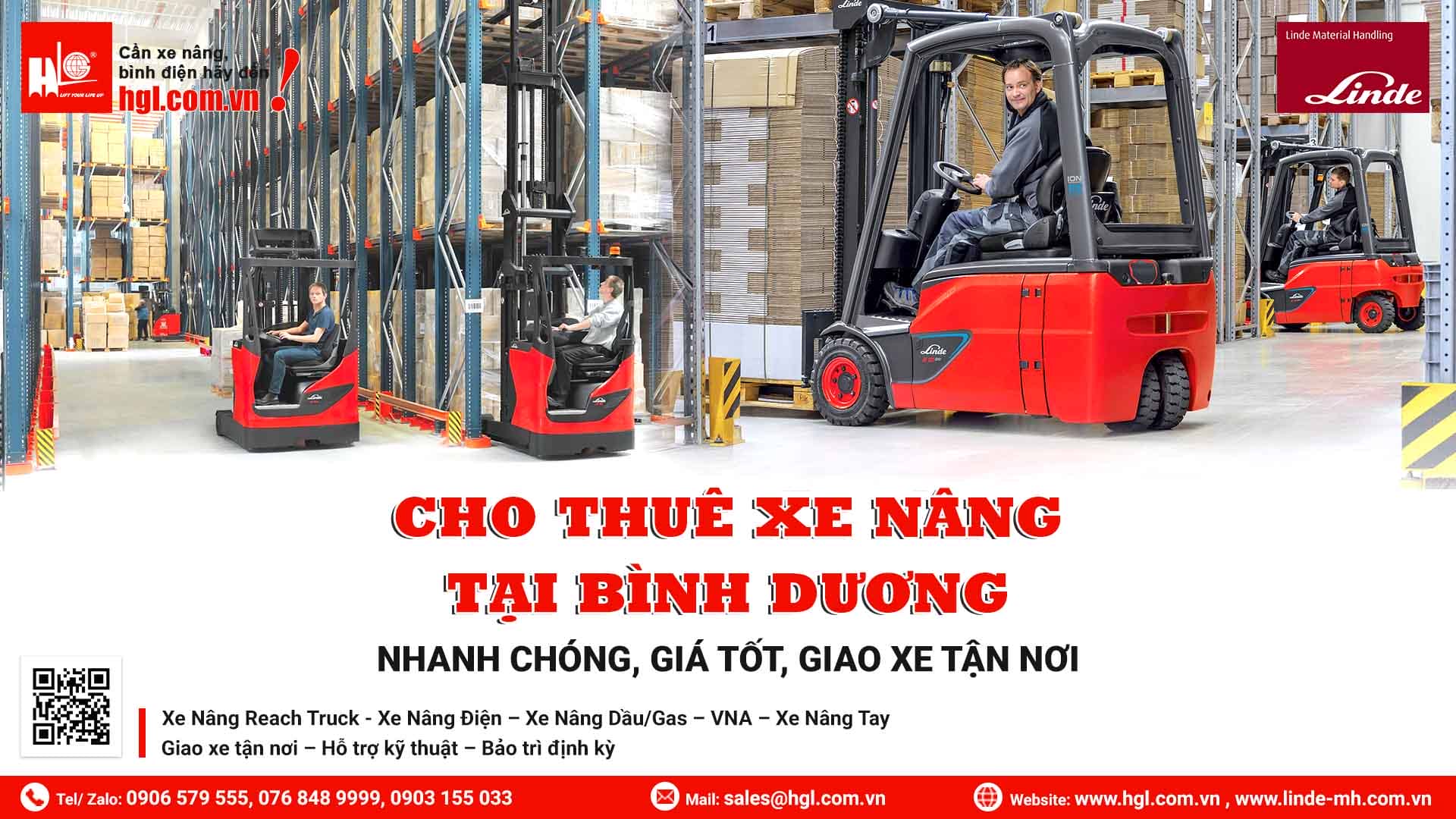 Cho thuê xe nâng tại Bình Dương
