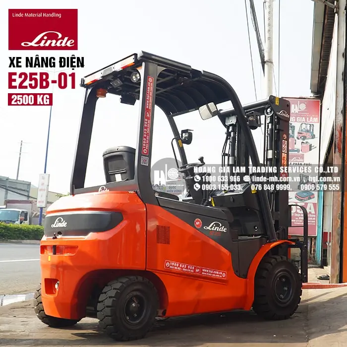 Xe nâng điện 2.5 tấn Linde E25B-01
