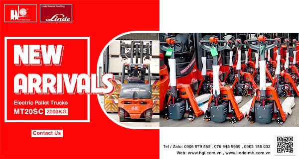 Xe nâng tay điện Linde MT20SC chính hãng đã có mặt tại HGL